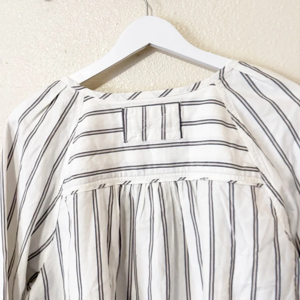 NWT Free People We The Free Lisbon Tunic Ivory Combo Lace Up Size Large